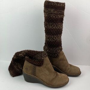 UGG | Cresthaven Wedge Knit Shaft Sweater Boots 9